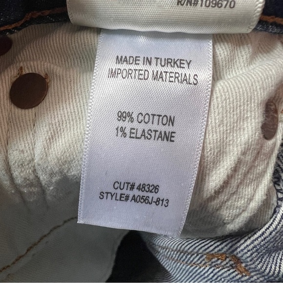 Agolde Women's High Rise Jeans in Dark Blue - Picture 16 of 16